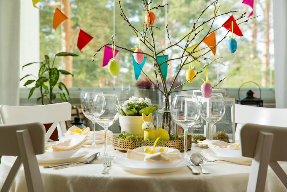 Prolećna dekoracija trpezarijskog stola
