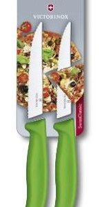 Nož VICTORINOX steak&pizza 2/1 zeleni 12cm