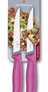 Nož VICTORINOX steak&pizza 2/1 roze 12cm