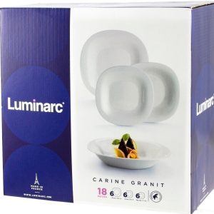 Servis za ručavanje LUMINARC CARINE SIVI SET 18 DELOVA